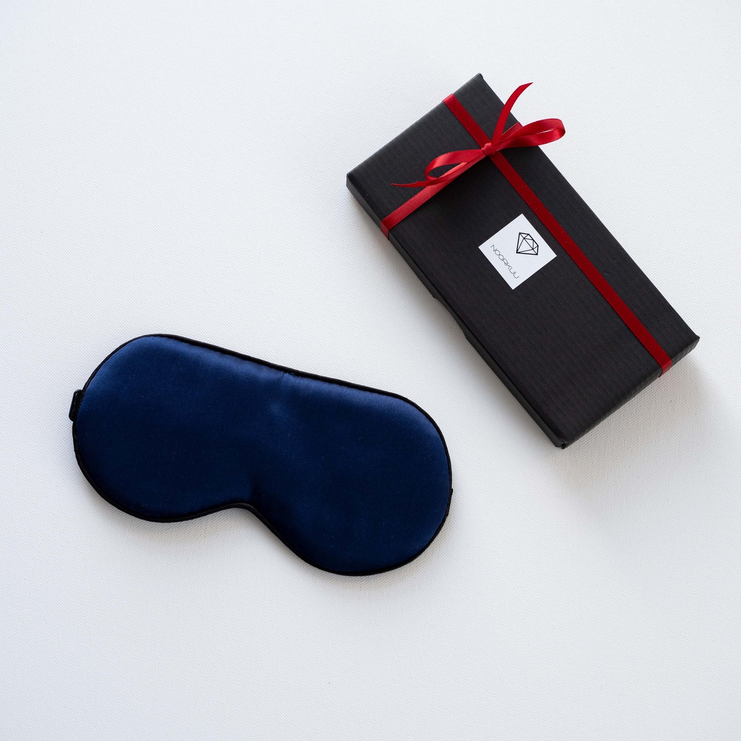 100% zīda miega maska "Tumši Zila"