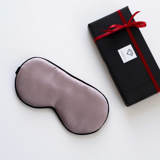 100% natūralaus šilko akių kaukė miegui "Taupė"