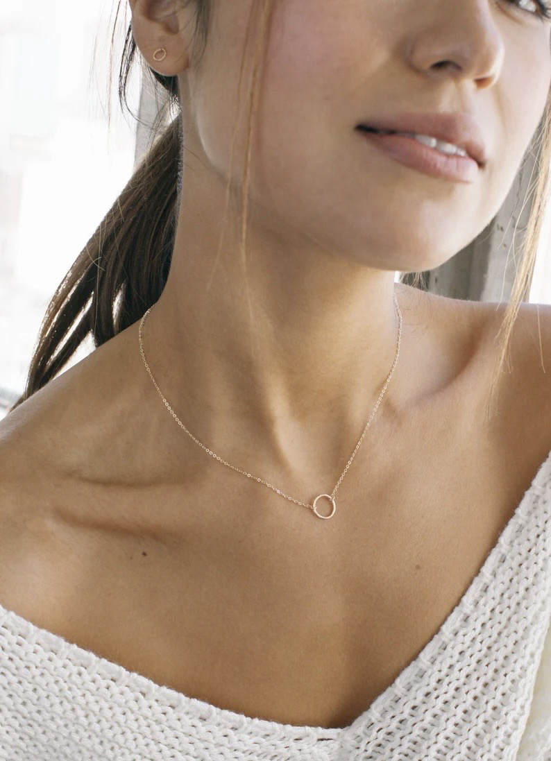 Hõbedast kullatud kaelaehe "Eternity"