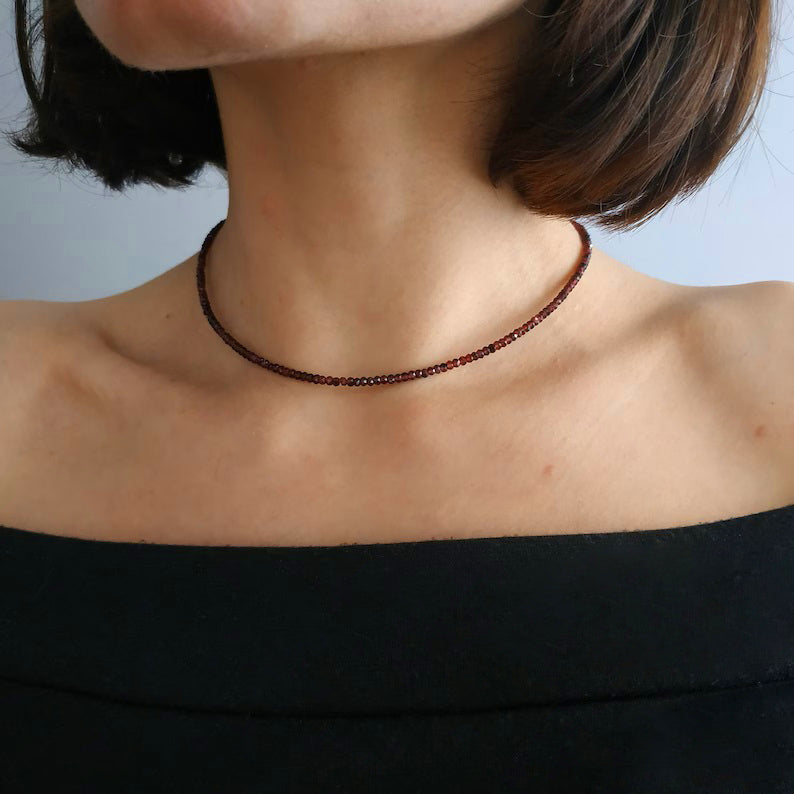 Garnet necklace