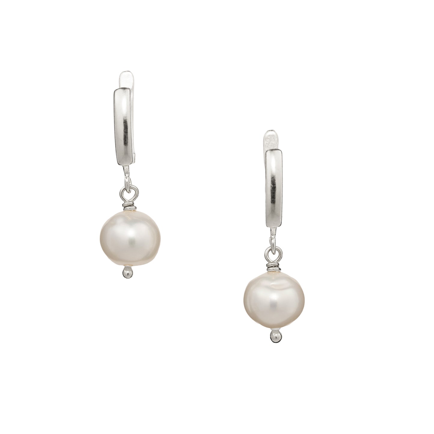 925 sterling silver earrings with natural pearls