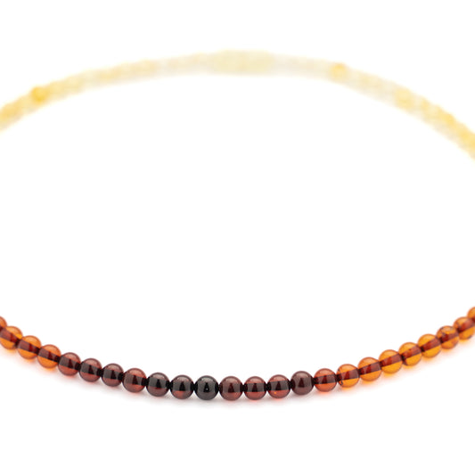 Natural amber necklace "Dolce"