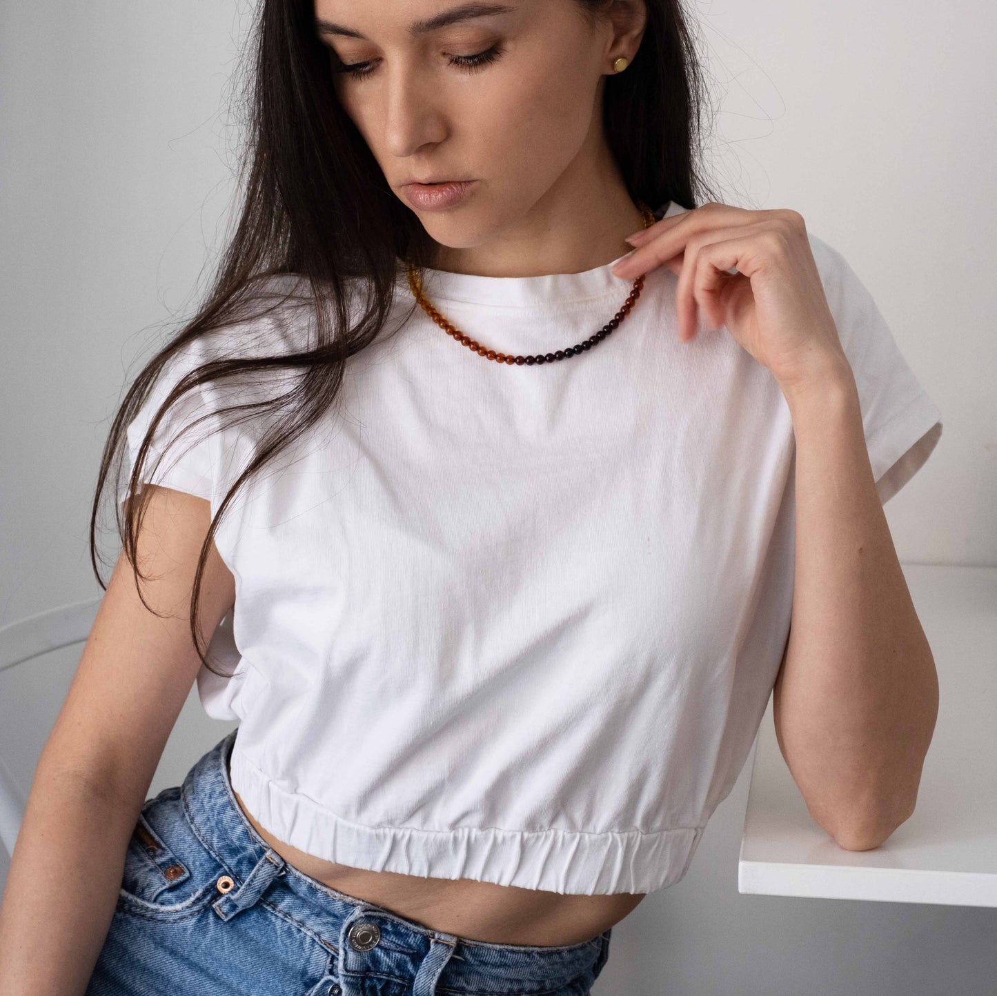 Dabīgā dzintara kaklarota "Dolce"