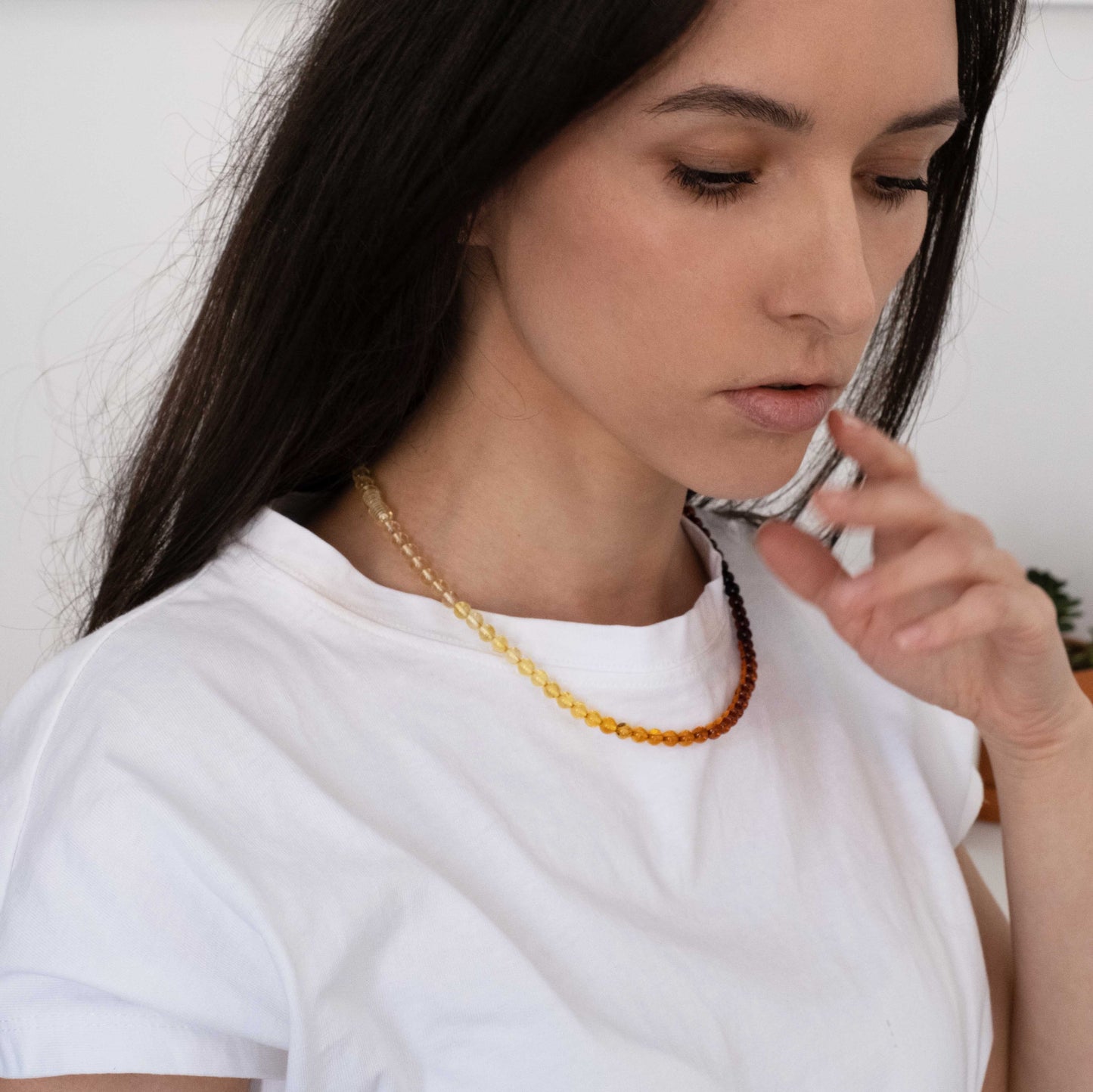 Dabīgā dzintara kaklarota "Dolce"