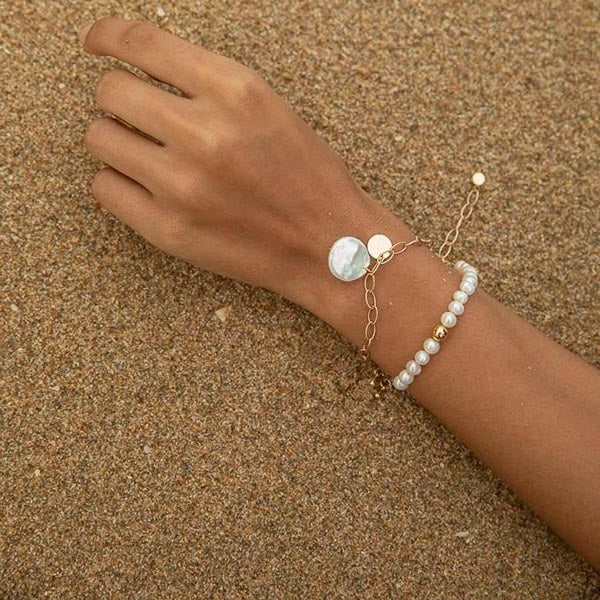 Natural pearl bracelet "Bella"