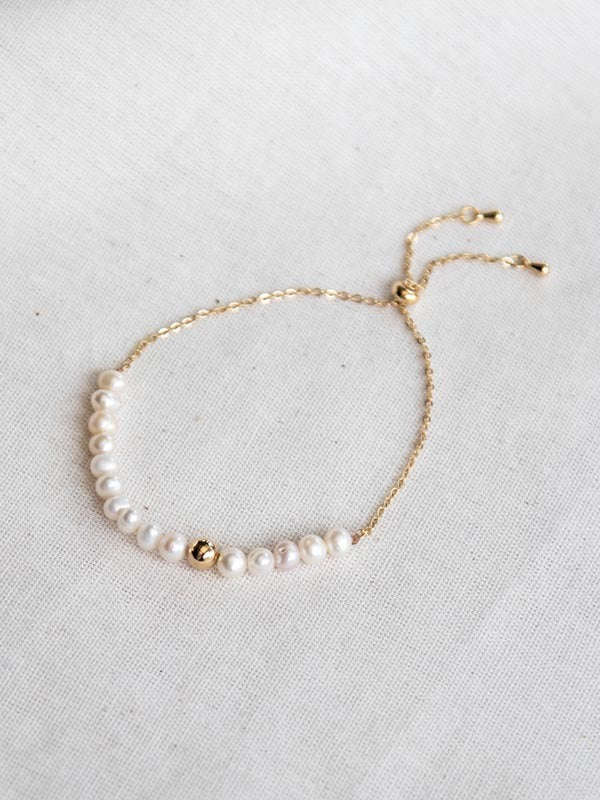 Dabīgo pērļu rokassprādze "Bella"