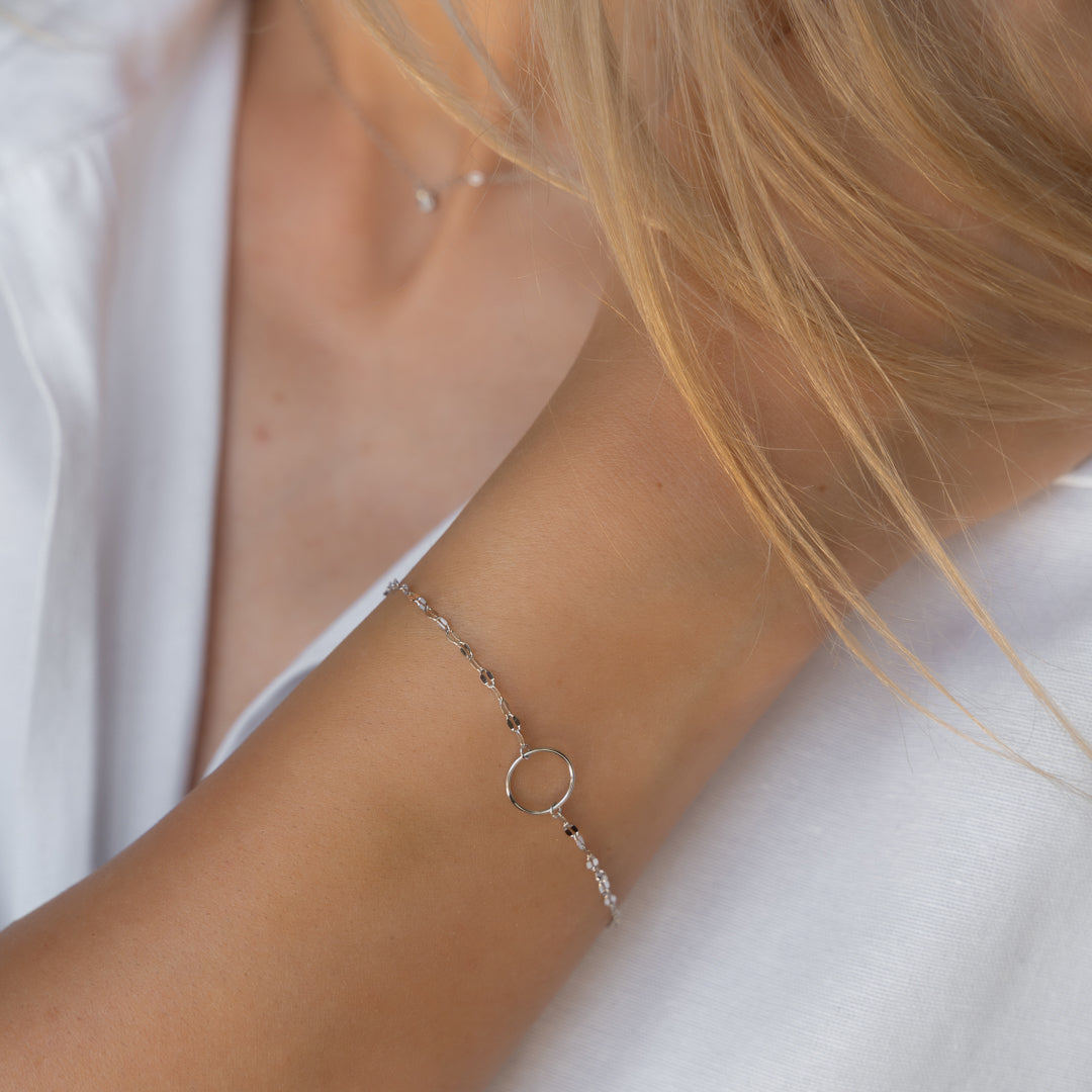 Silver bracelet "Eternity"