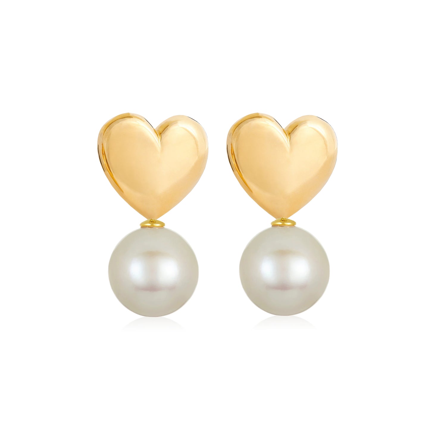 Kullatud hõbekõrvarõngad pärliga "Mistress"