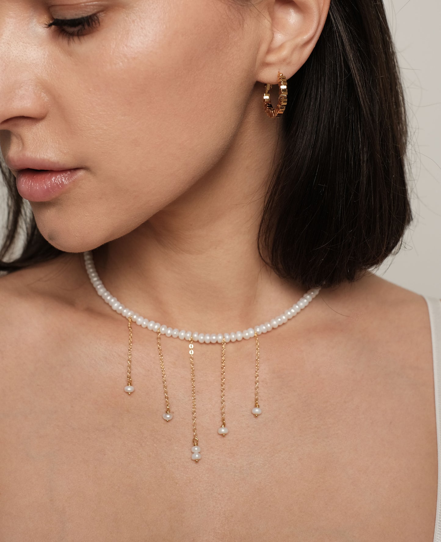 Dabīgo pērļu kaklarota "Aris"