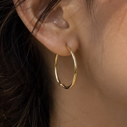 Earrings "3,5cm hoops"