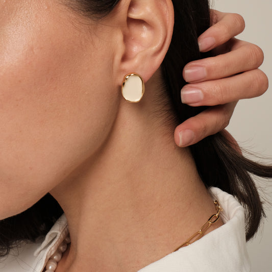 Auskarai "Flash White"