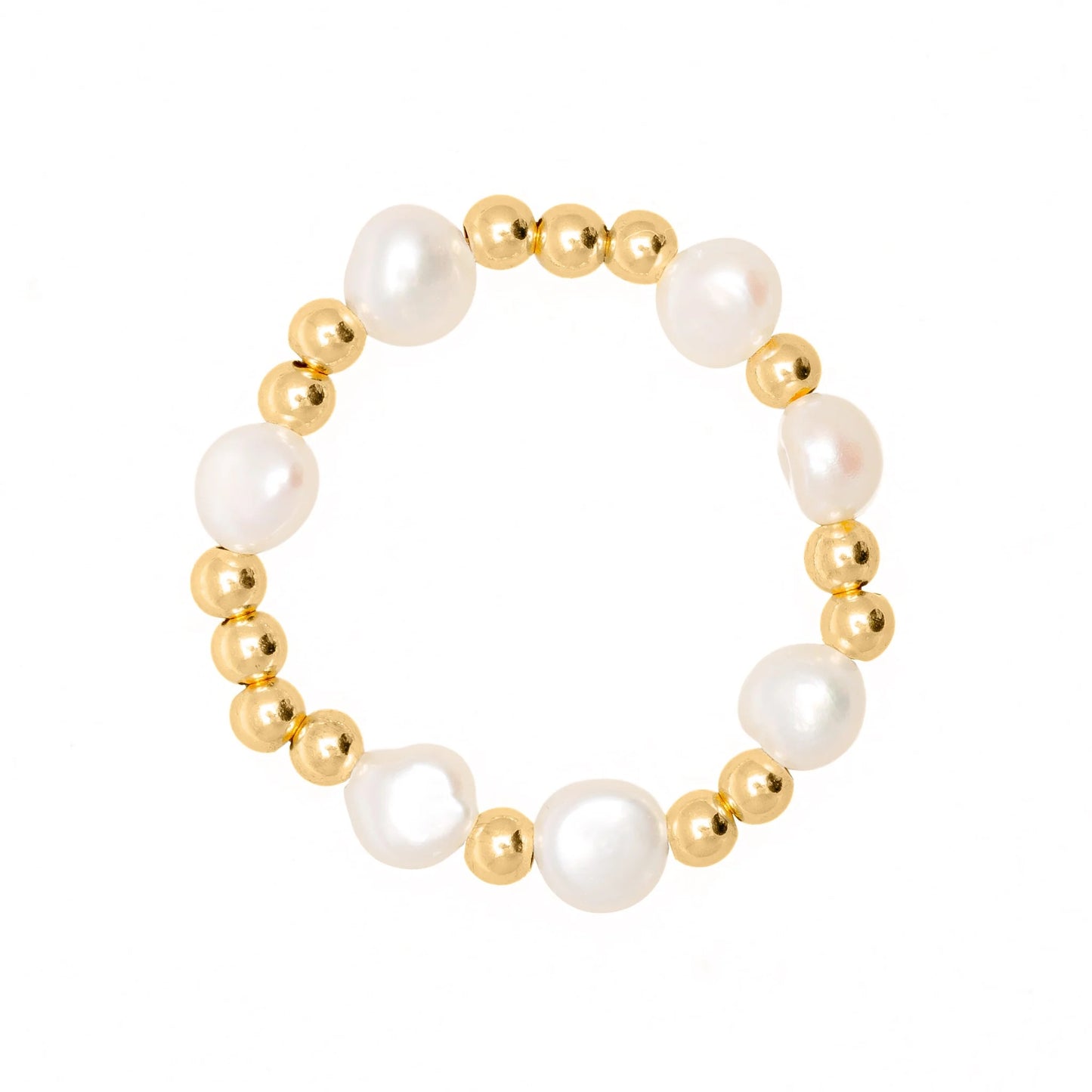 Pärlisõrmus + hõbedetailid