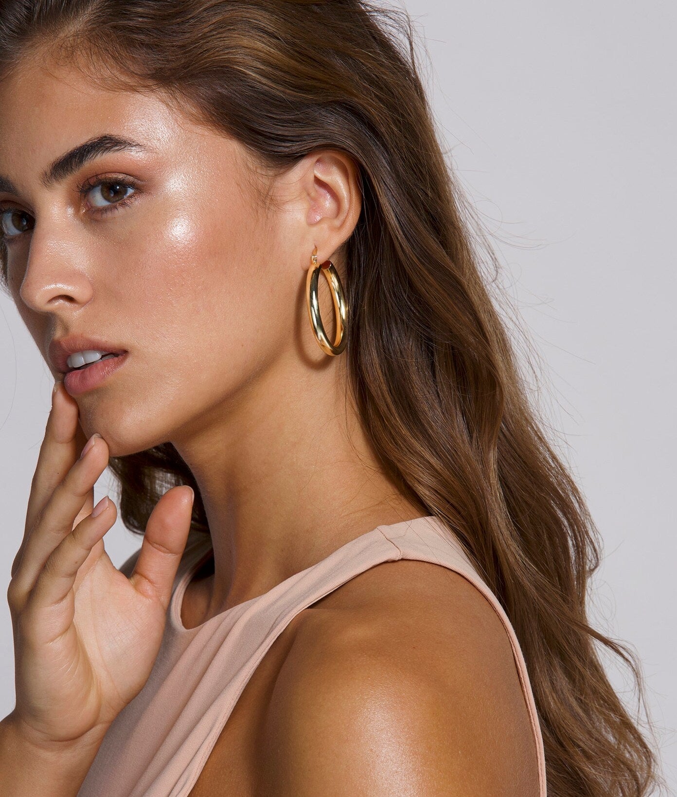 Earrings "Bold 4.5cm hoops"