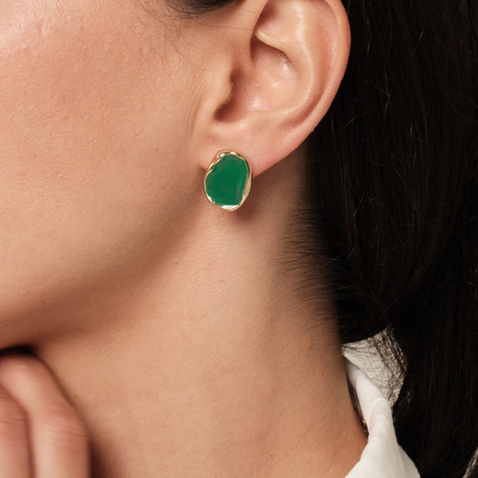 Auskarai "Flash Green"