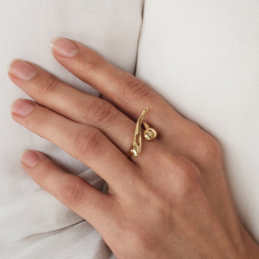 Gold plated ring