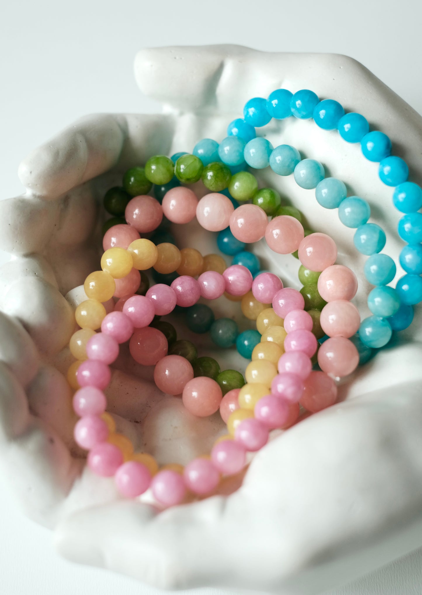 Natural jadeite bracelet "Dark green"