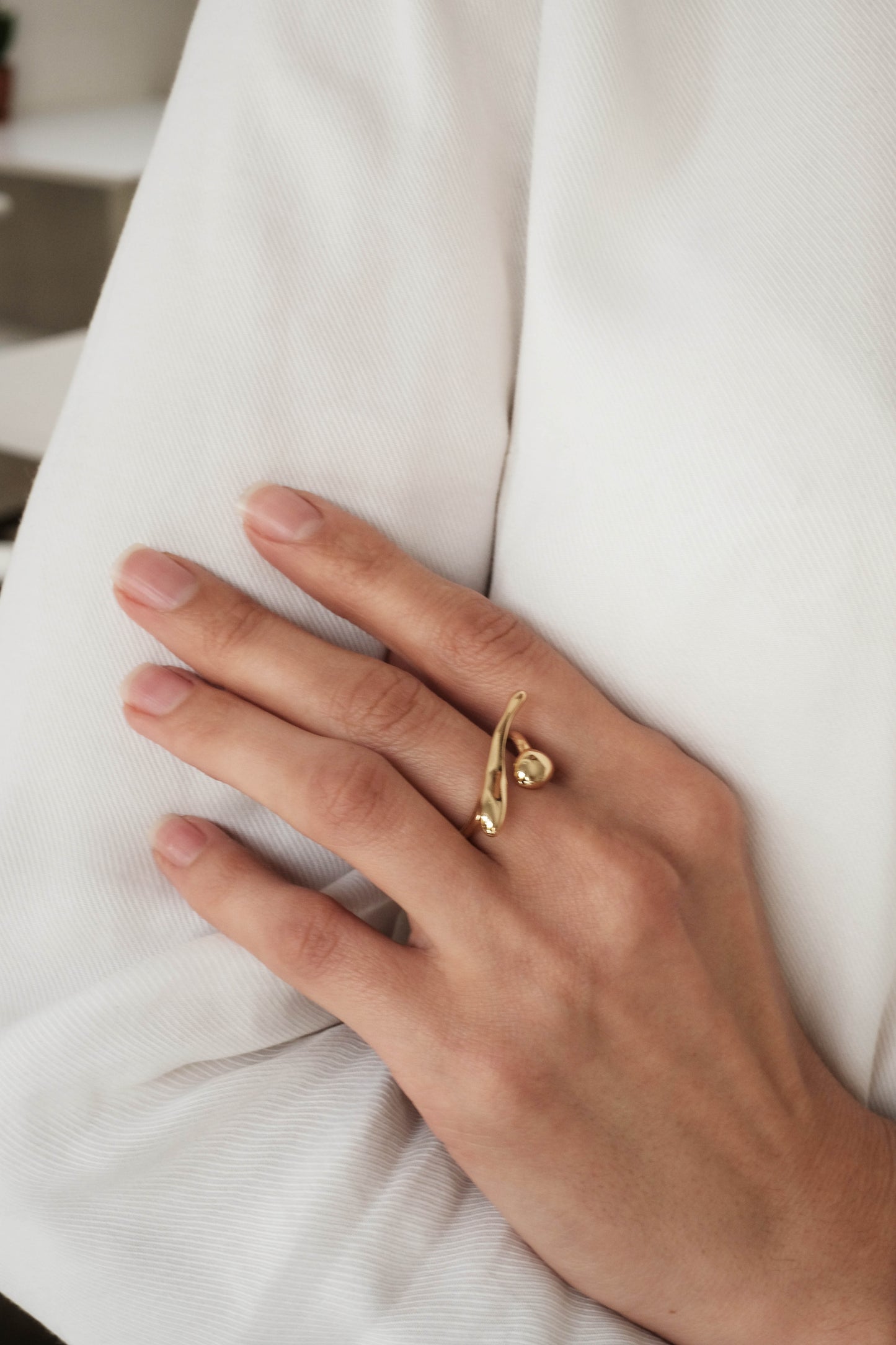 Gold plated ring