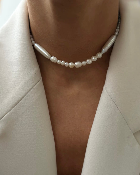 Natural pearl necklace "Lilian"