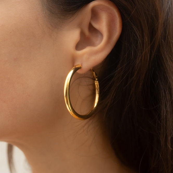Earrings "Bold 4.5cm hoops"