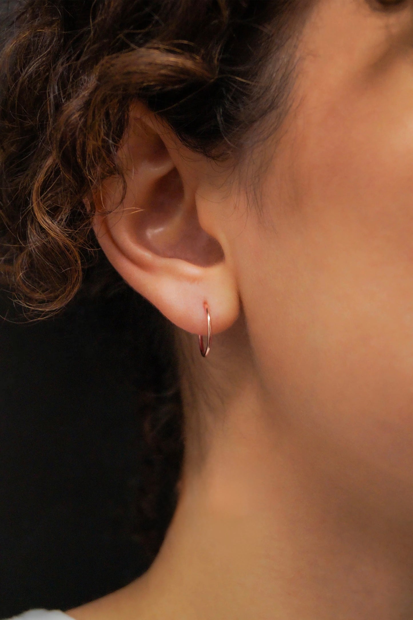 Sidabriniai paauksuoti auskarai "15mm"