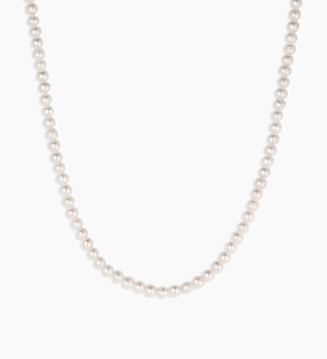 Natural pearl necklace, 4mm