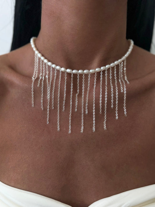 Natūralių perlų vėrinys "Windy"