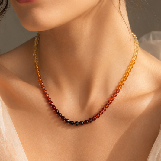 Merevaigust kaelaehe "Dolce faceted"