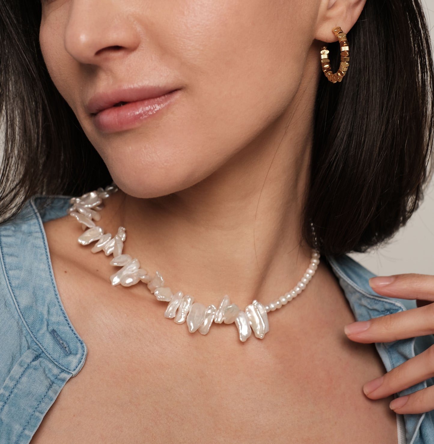 Earrings "Golden Hoop"