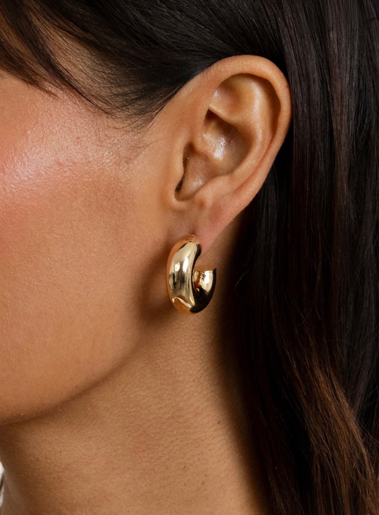 Kõrvarõngad "Bold hoops golden"