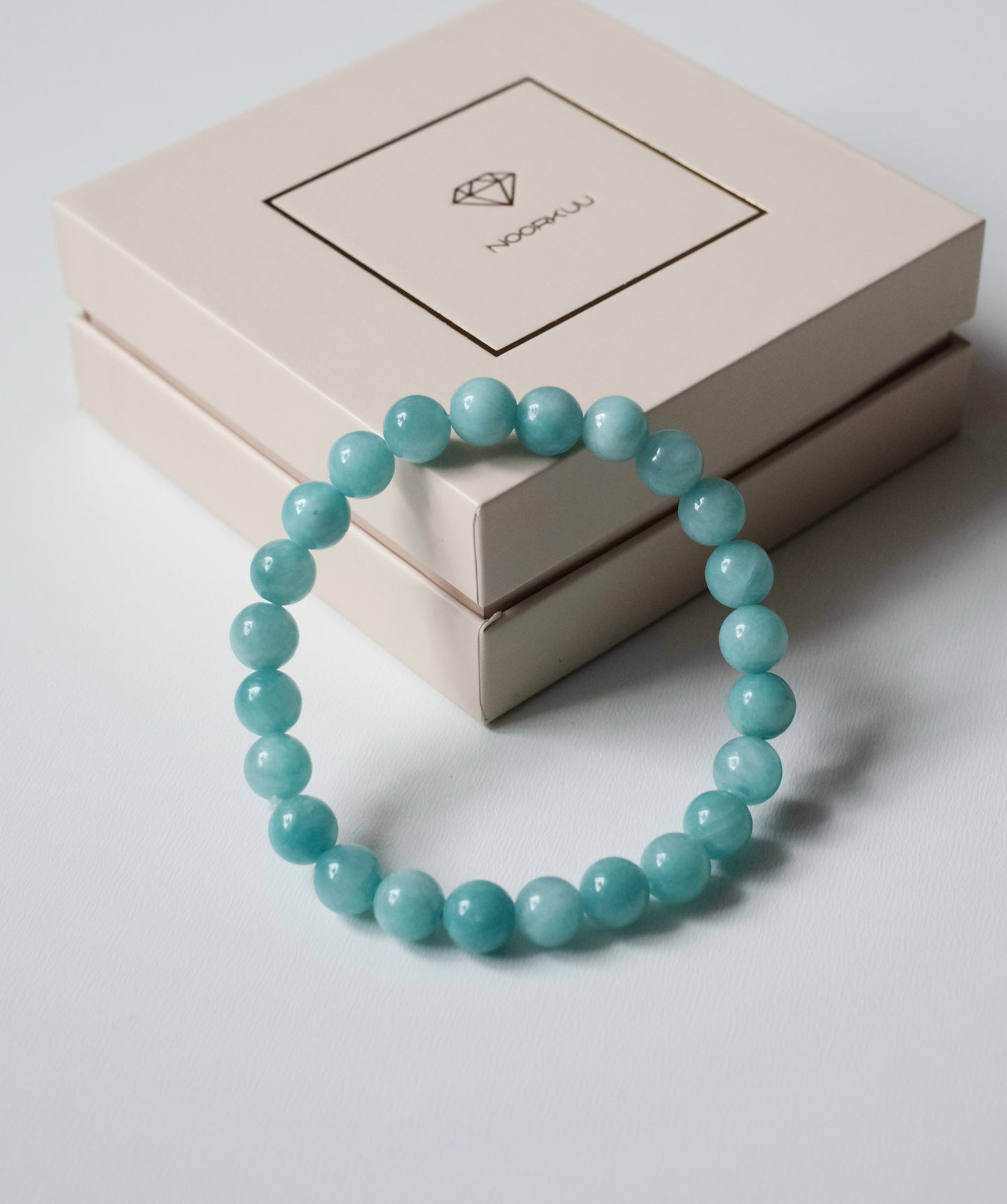 Natural jadeite bracelet "Cloudy"