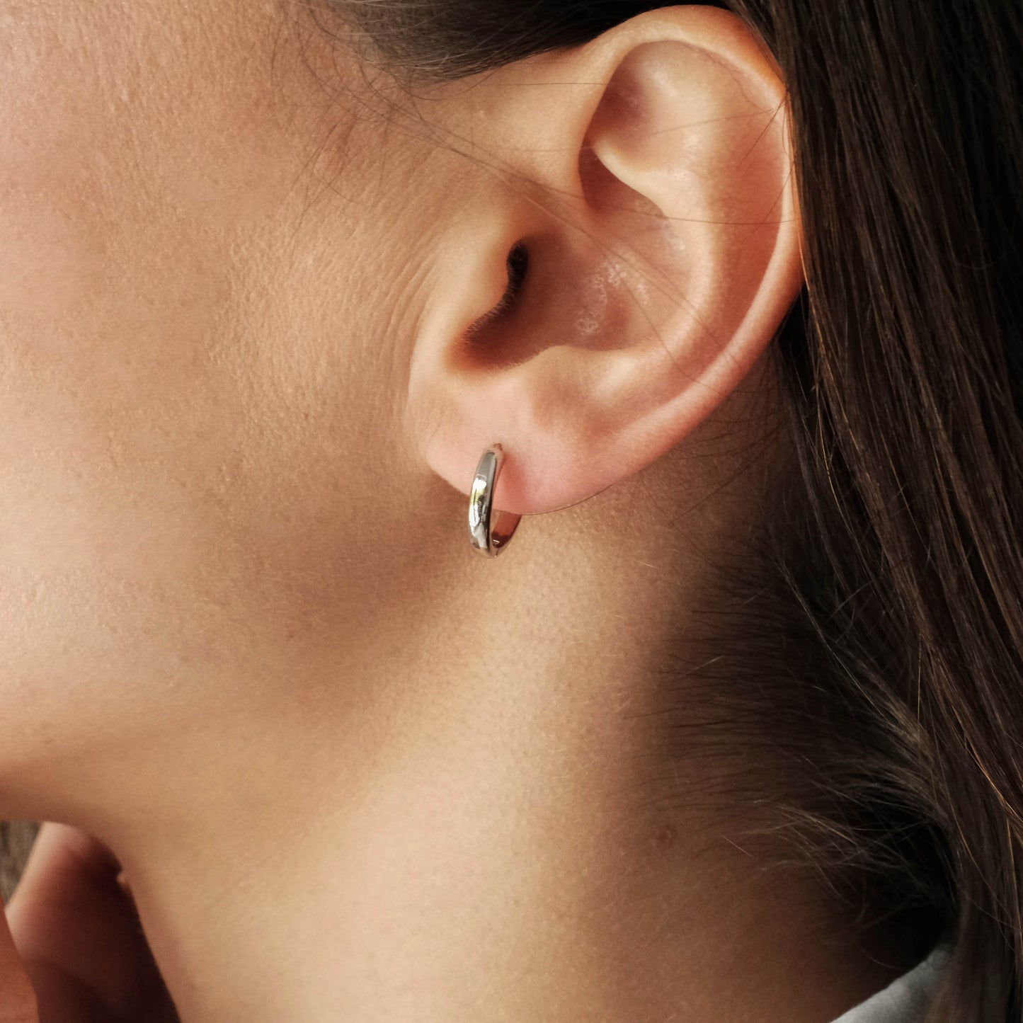 Earrings "1.3 hoops"