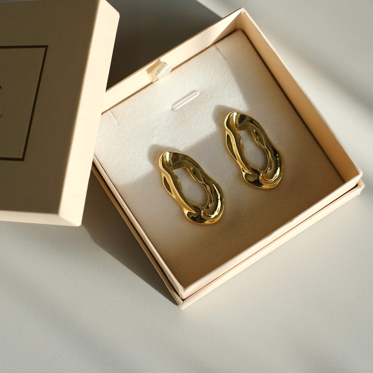 Earrings "Golden ring"