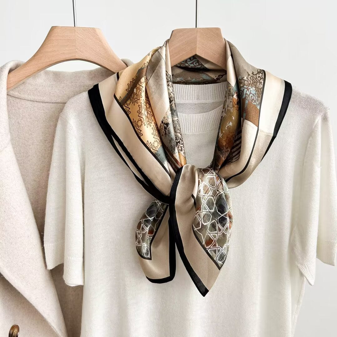 100% silk scarf "Beige"
