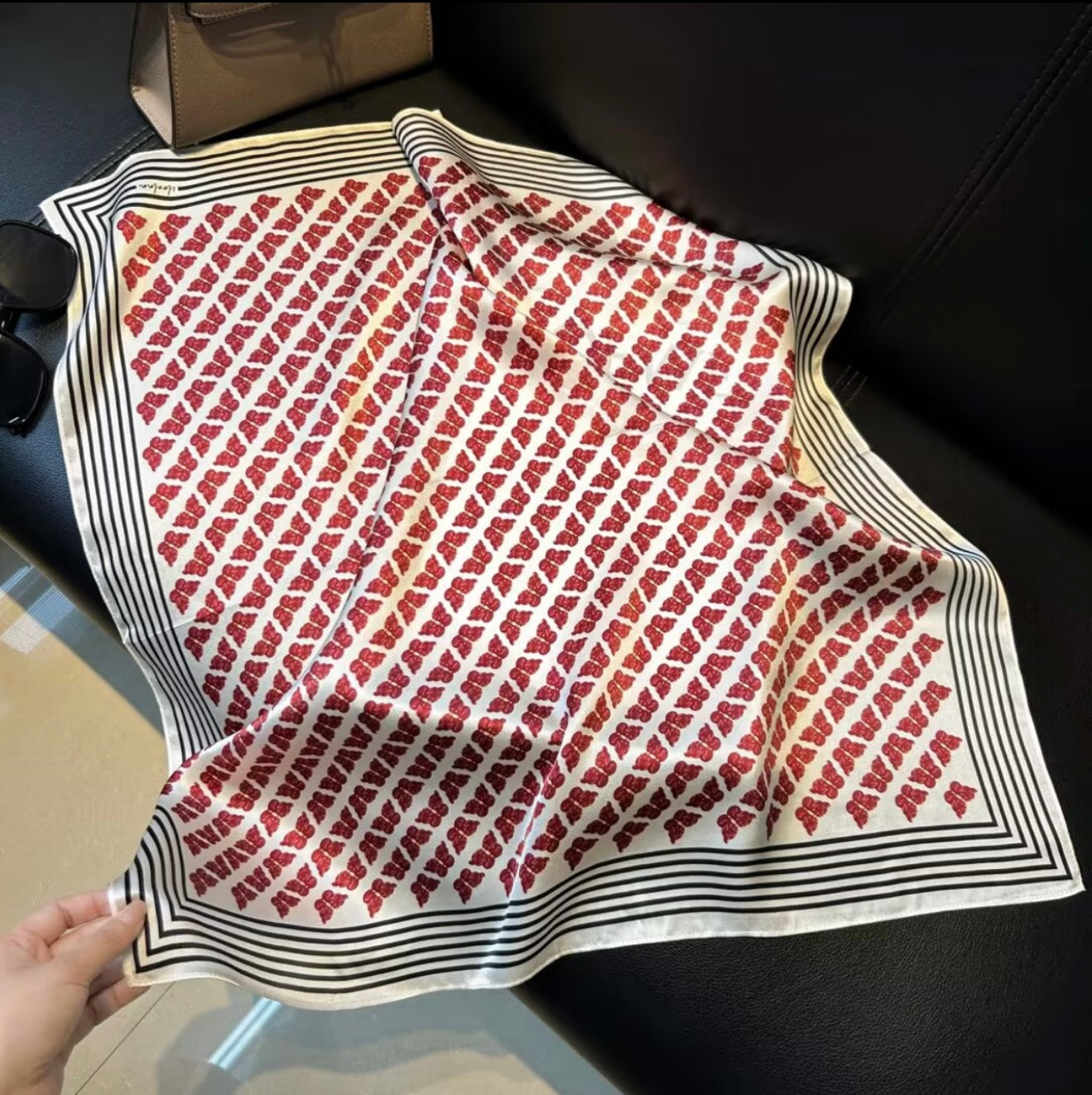 100% silk scarf "Butterfly"