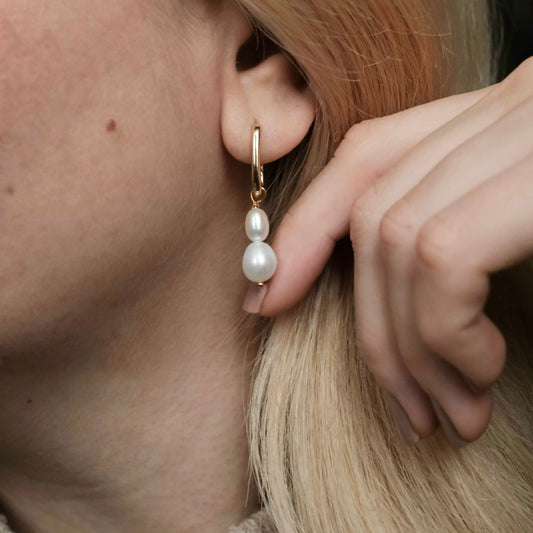 Auskarai 2 viename "Eni"