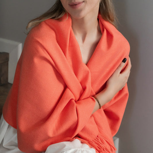 Kašmyro šalikas #Papaya