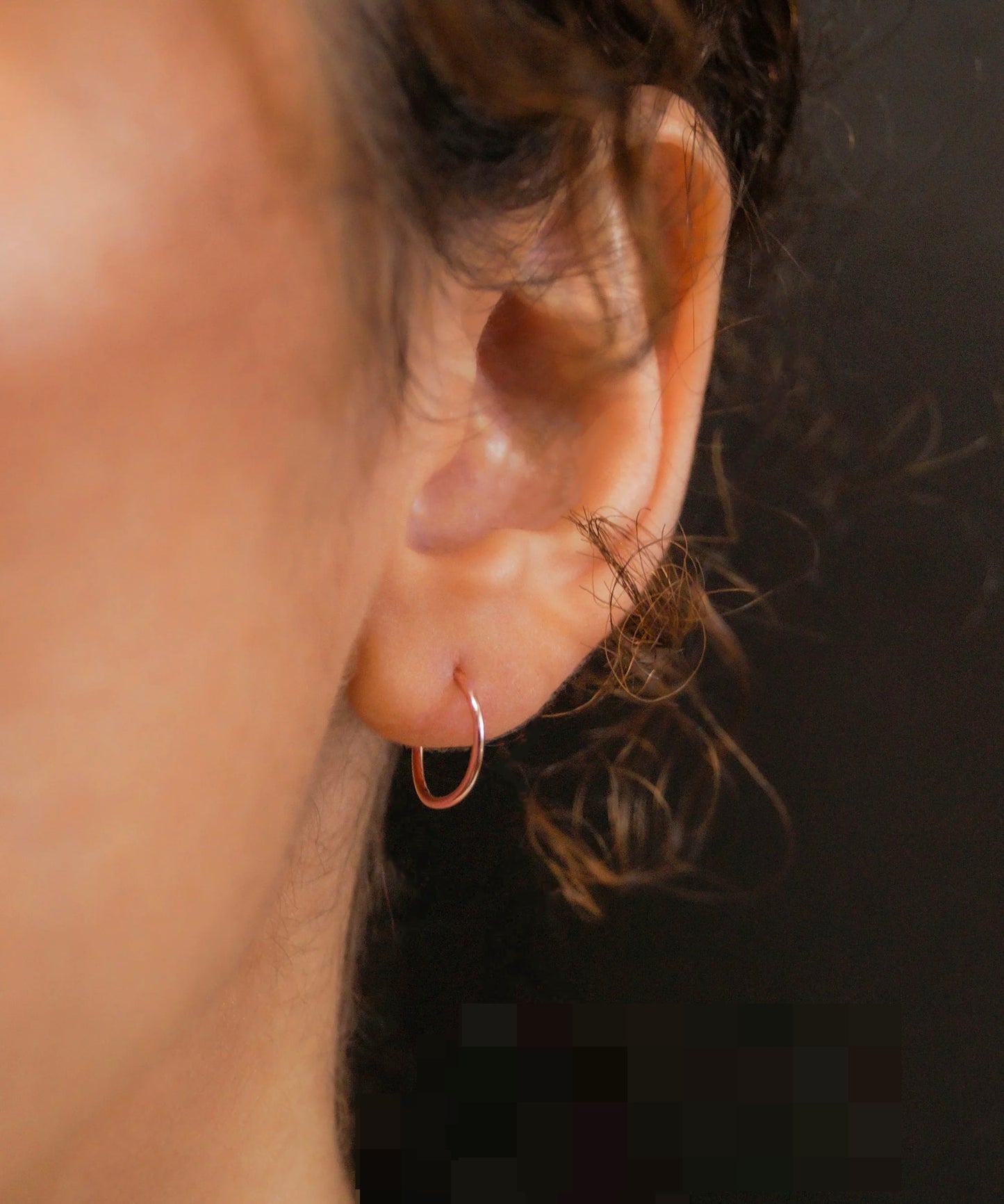 Sidabriniai paauksuoti auskarai "15mm"