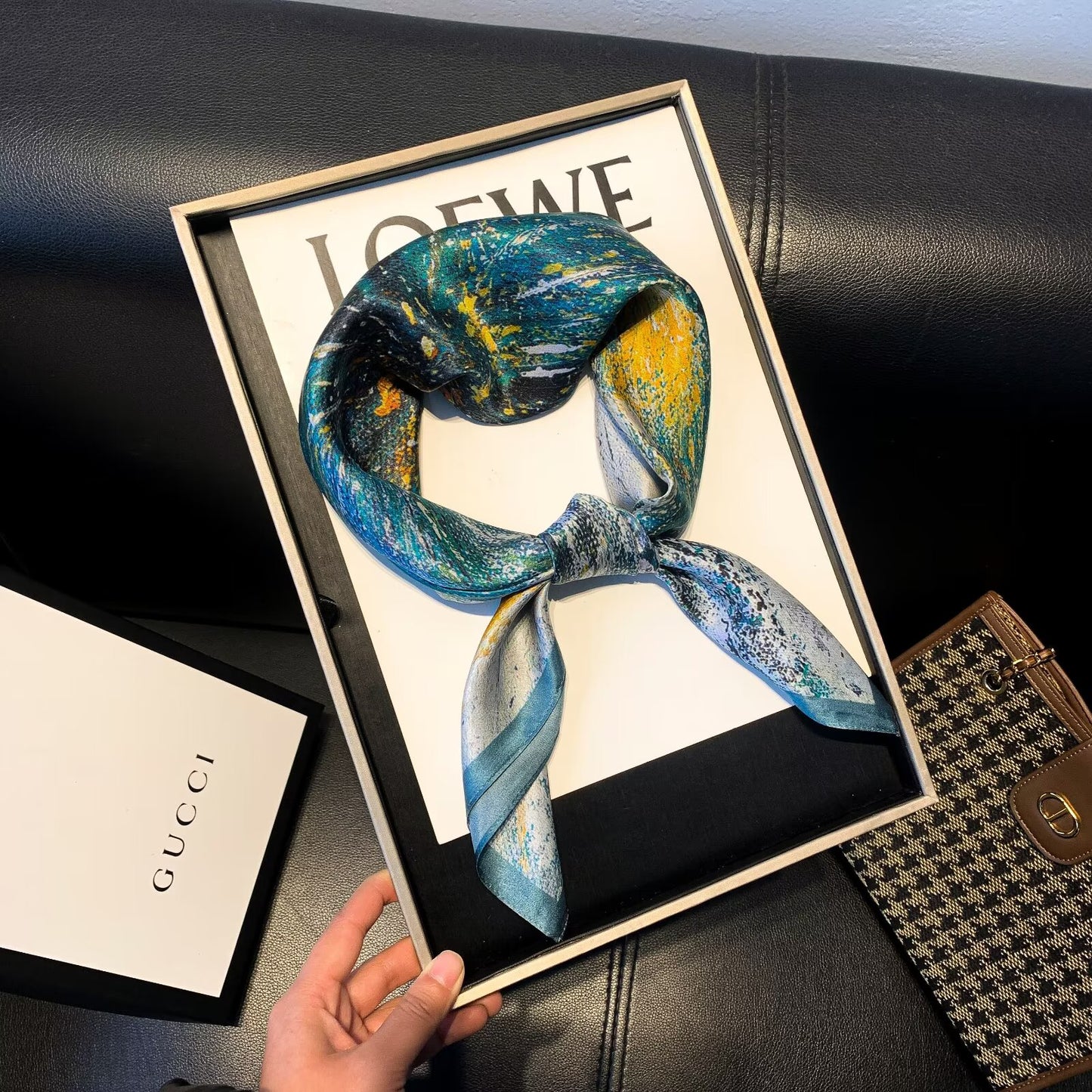 100% silk scarf "Splash"