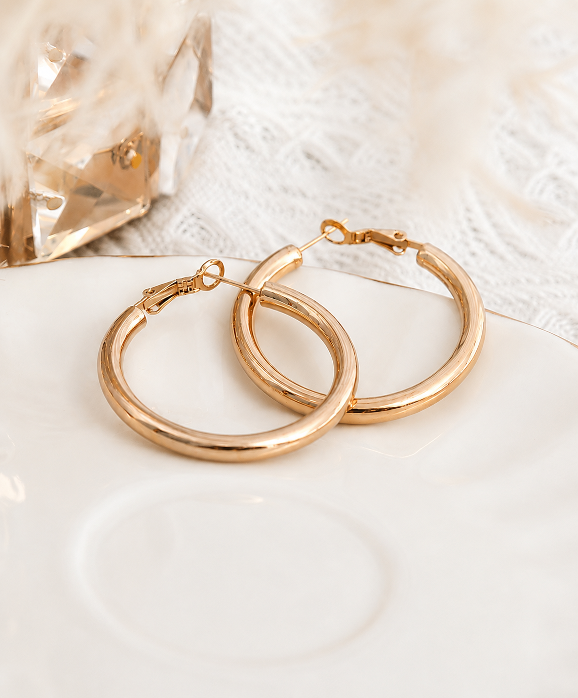 Earrings "Bold 4.5cm hoops"