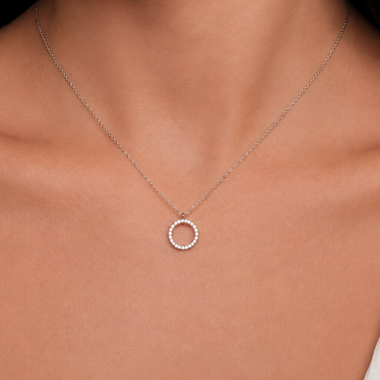 Apsudrabota ķēdīte "Crystal circle"