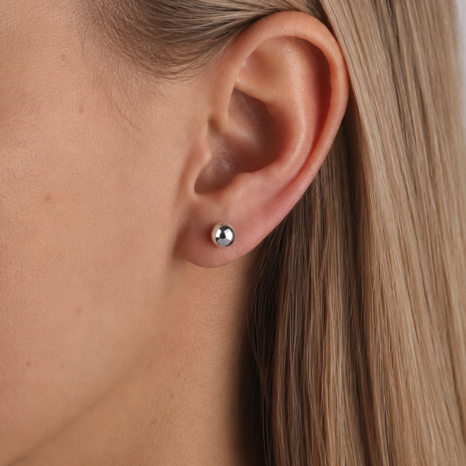 Hõbekõrvarõngad "5mm"