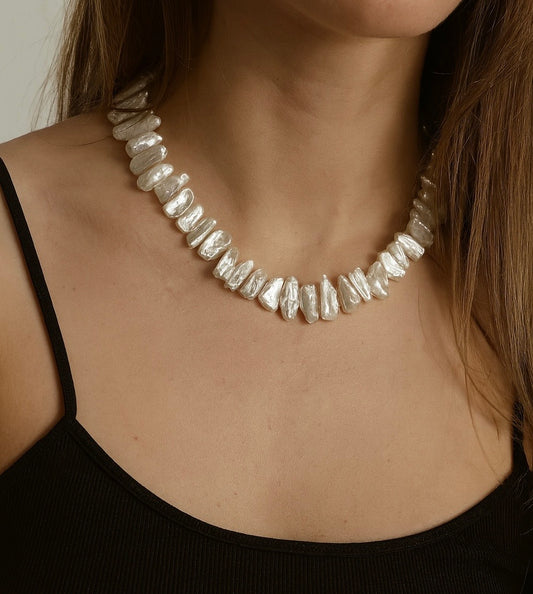 Natural pearl necklace "Nino"