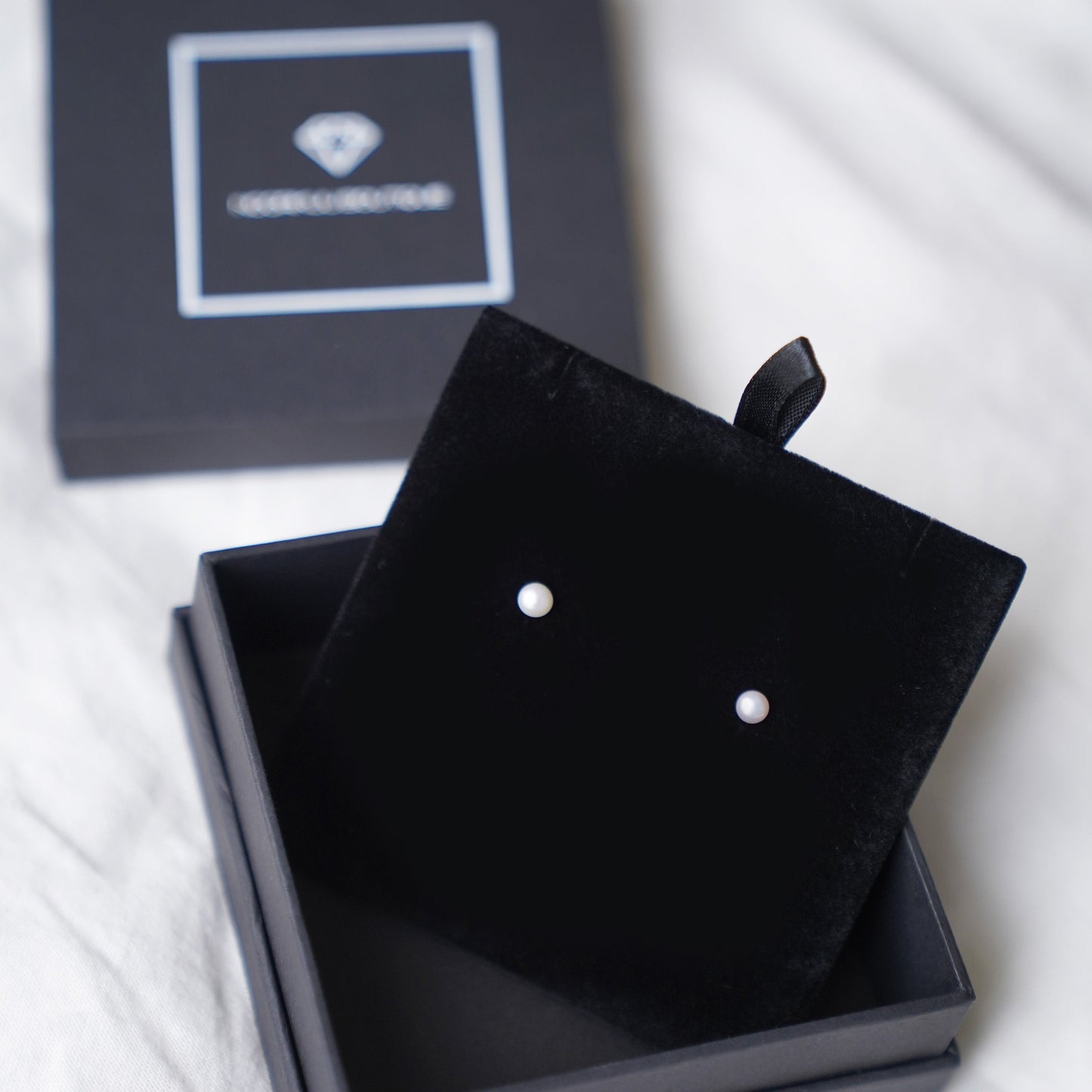 925 sterling silver earrings with natural pearls "3mm"