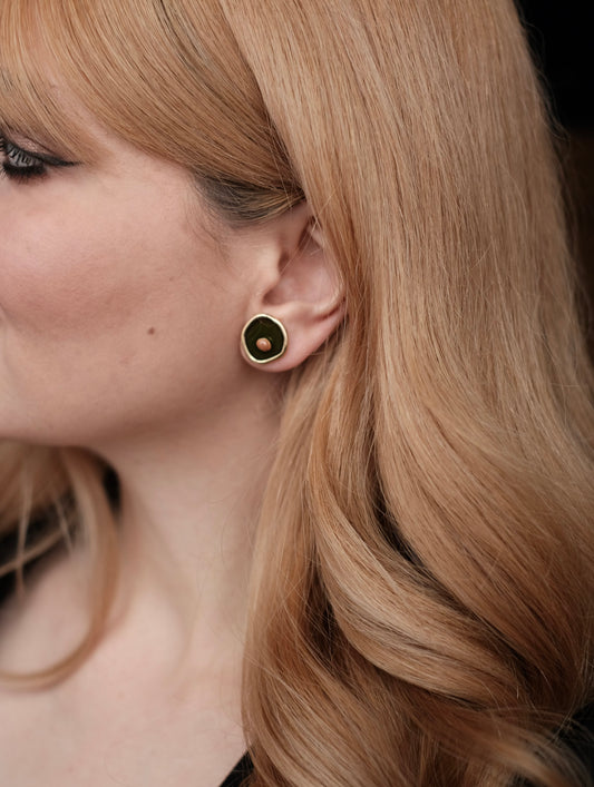 Auskarai "Leila green"