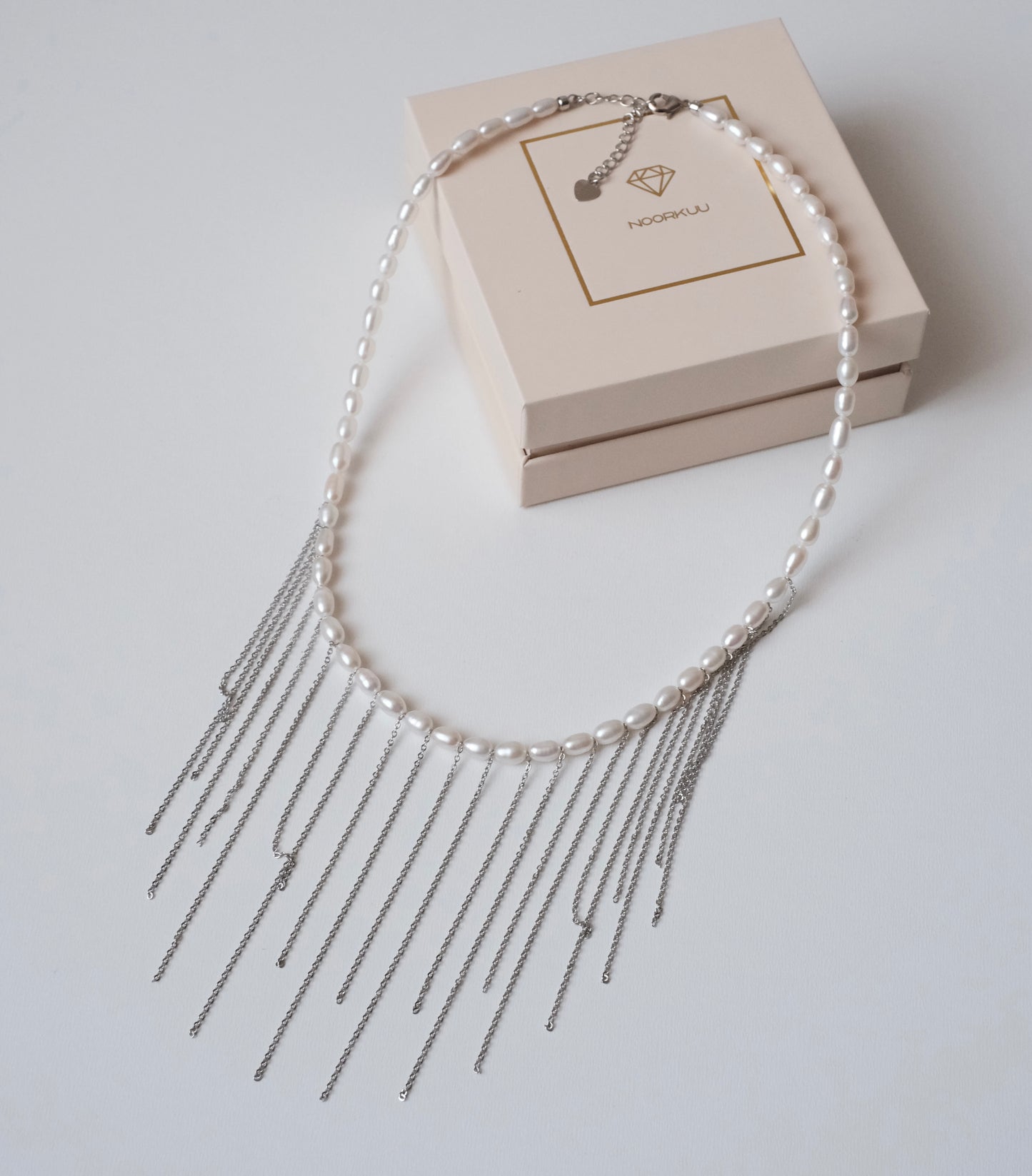 Natural pearl necklace "Sparkle"