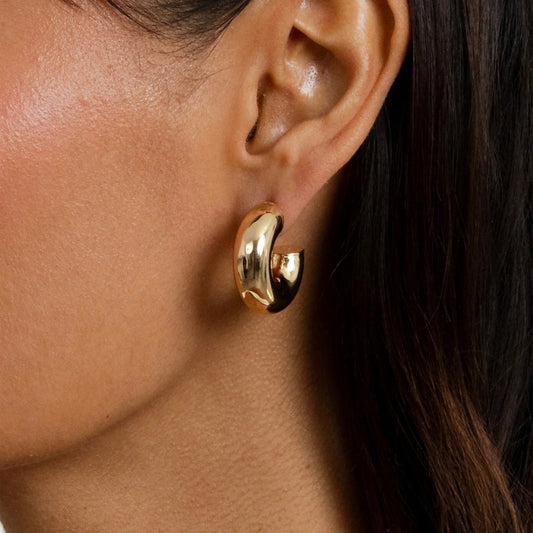 Earrings "Bold hoops golden"