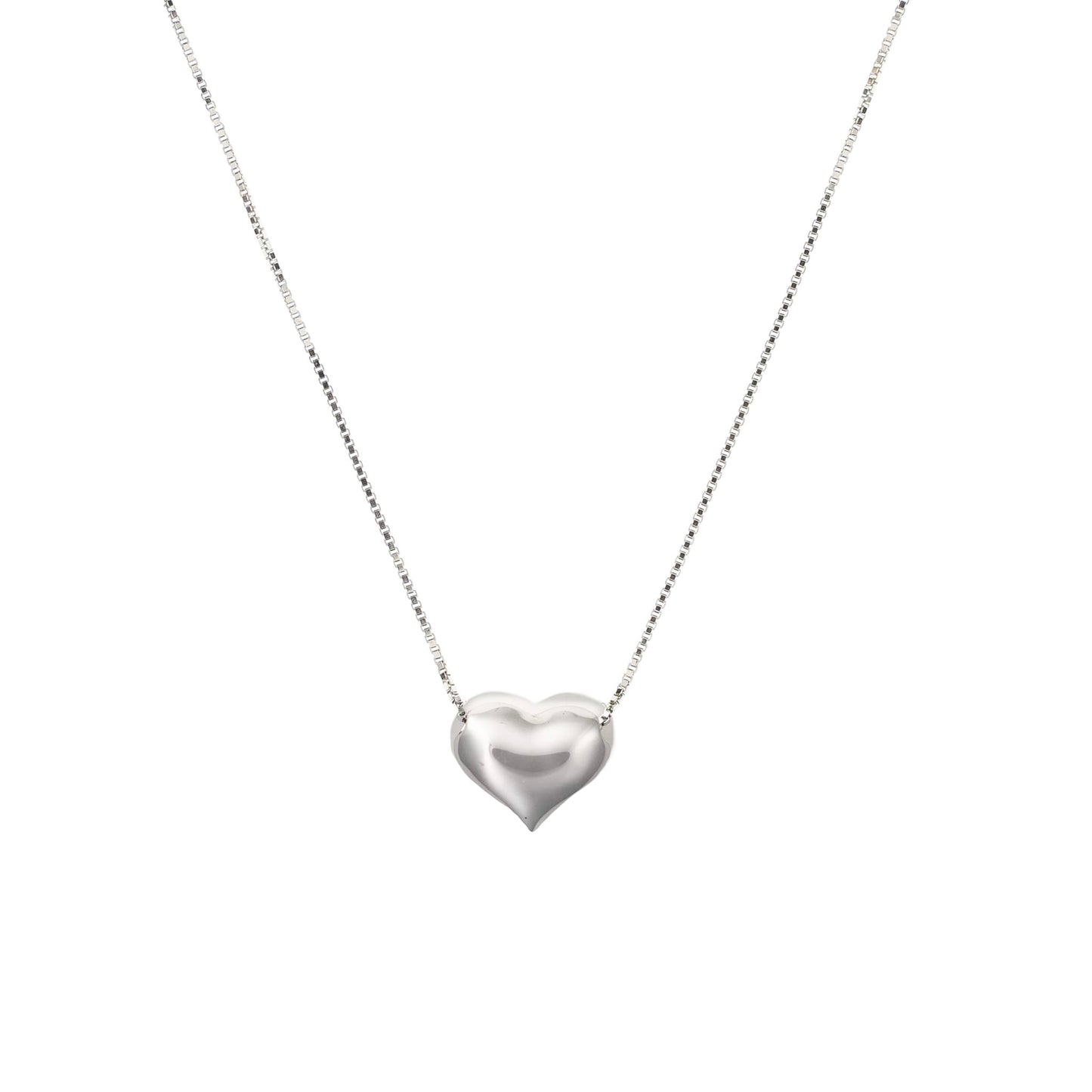 Sterling silver necklace "Heart medium"