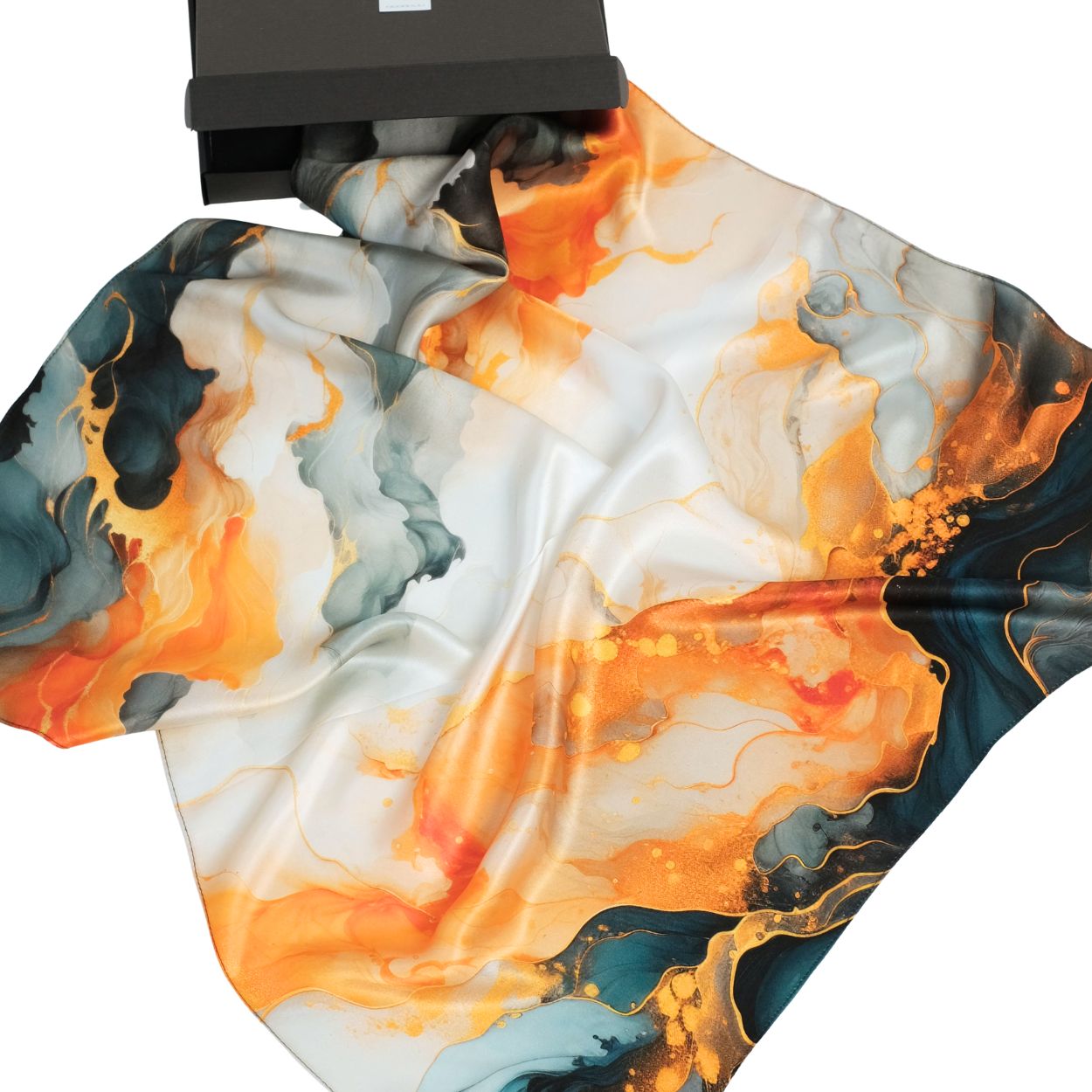 100% silk scarf "Dawn"