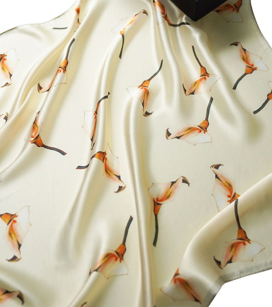 100% šilkinė skarelė "Arum lily"