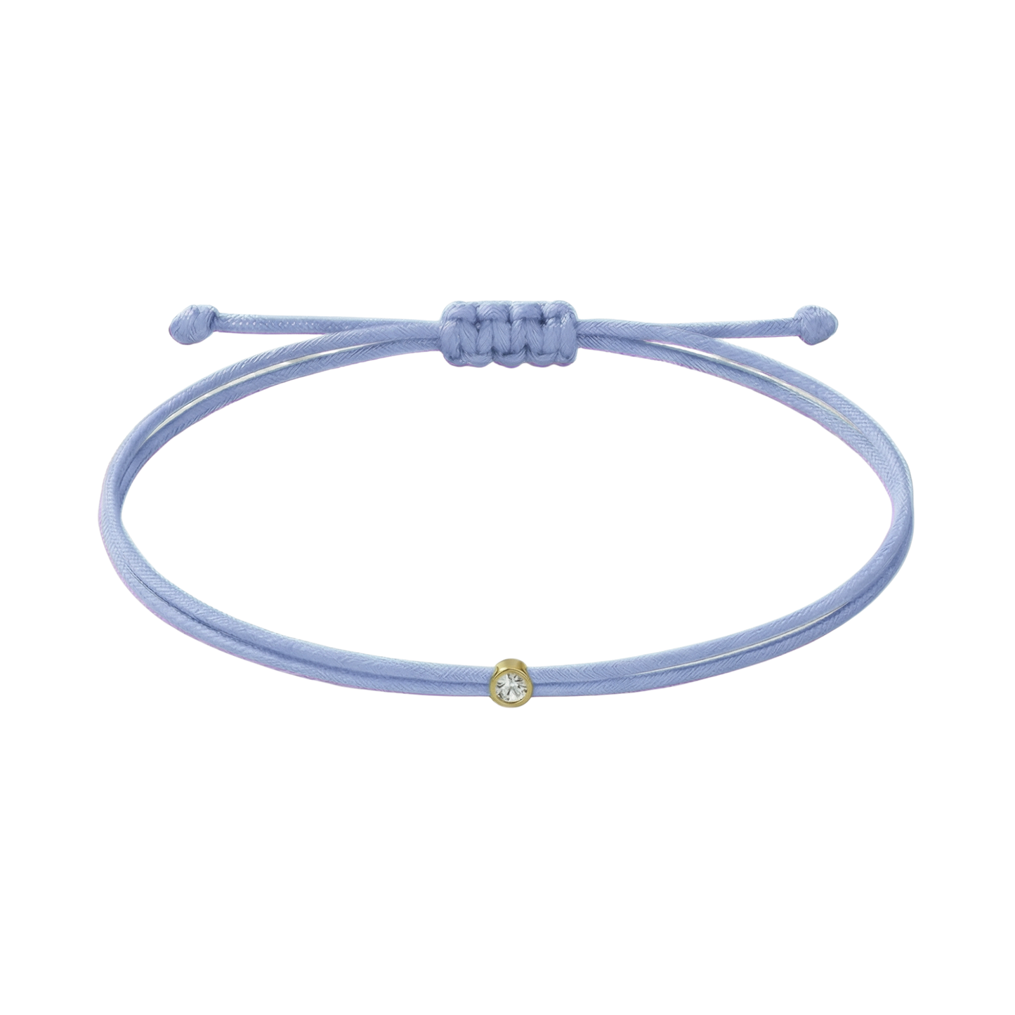 Niit käevõru teemantiga, 0.03ct, Greyblue/gold